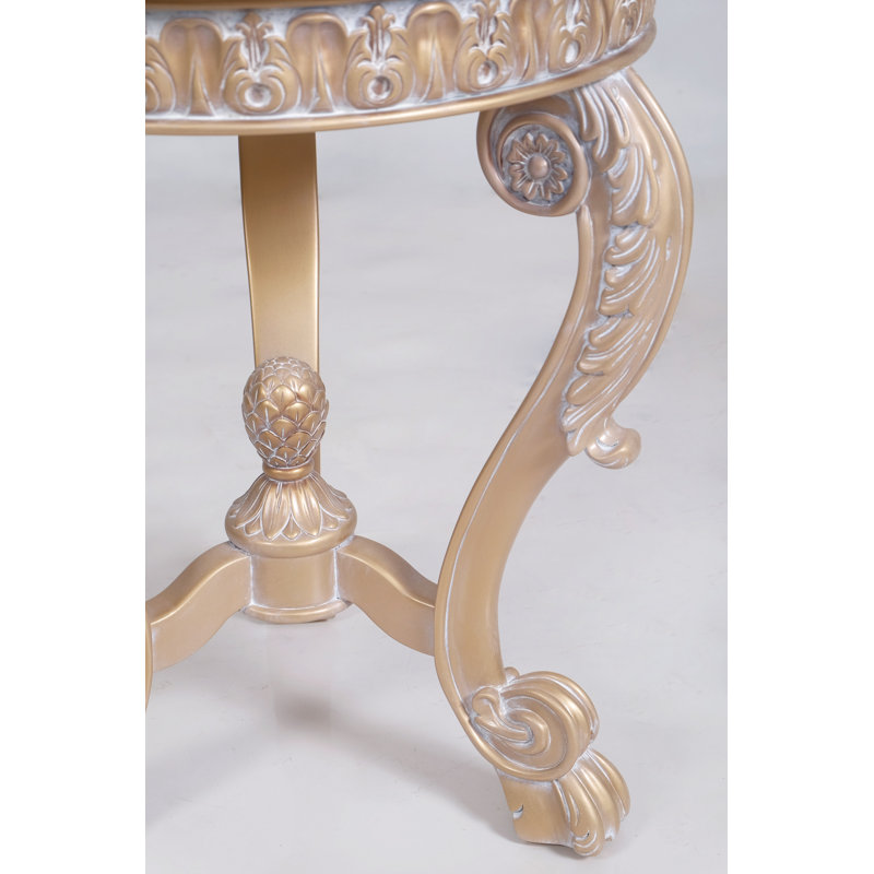 End Table, Antique Light Gold