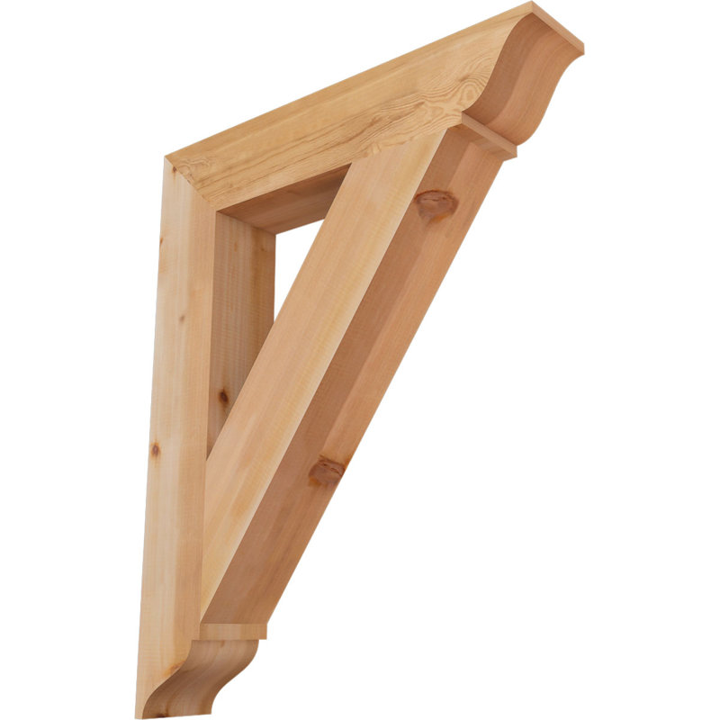 Support traditionnel, H 40 po x l 5,5 po x P 32 po, Cèdre rouge de l'Ouest (lisse)