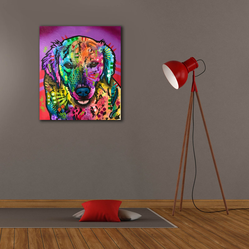 «Luvin Retriever» par Dean Russo Studios, art mural sur toile, H 30 po x l 26 po x P 1,5 po