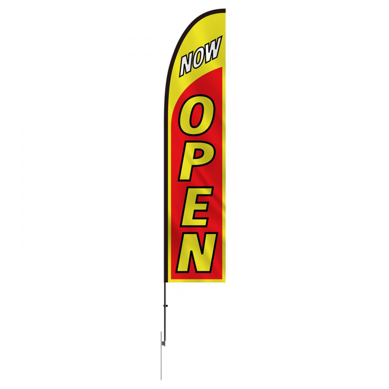 Open Flags for Business Advertising Flags for Outside Banner Flag and Pole