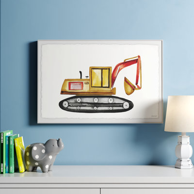Lesko Excavator Framed Print