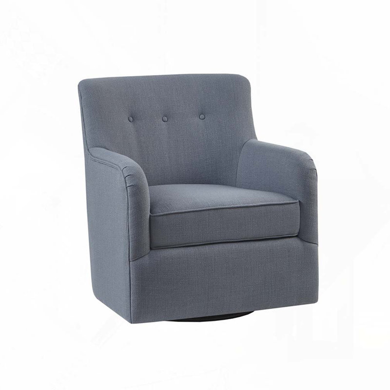 Fauteuil demi-tonneau pivotant, Bleu