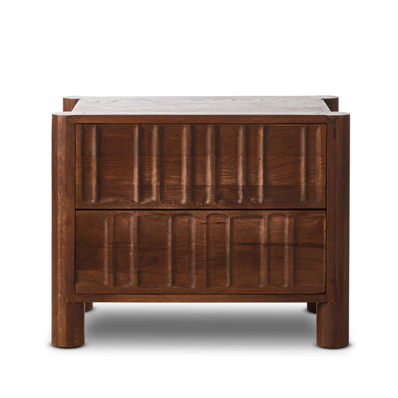 Ezri Nightstand-Cocoa Oak, Cocoa