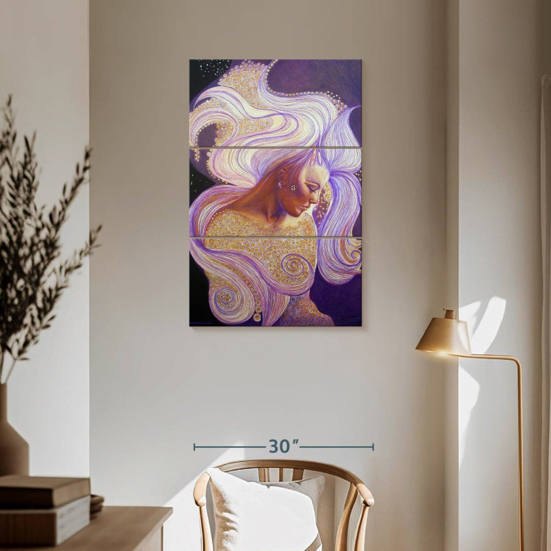 Leisha Abstract Angel, 57" H x 36" W