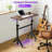 Mobile Adjustable Height Laptop Standing Desk – Portable Computer Desk With Lockable Wheels, 6 Height Settings, Triangular Leg Design, Perfect For Walking Pad-222515915