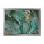 Turquoise et gris luxueux abstrait fluide IV - peinture sur toile-67324847-67324848