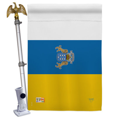 Ensemble de drapeaux en polyester 2 côtés 40 x 28 po
