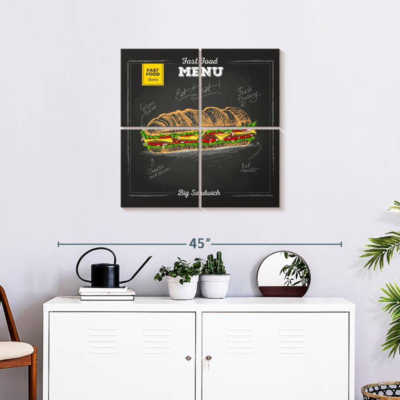 Yarlin Big Sandwich, H 26 po x l 26 po
