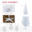 Sapin de Noël artificiel pré-illuminé de 1,5 m avec lumières DEL blanc chaud