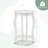 2-Tier Round End Table Set of 2 Narrow Sofa Side Nightstand w/ Storage Shelf-630369155
