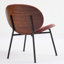 Shell Chair In Bean Paste, Wide Seat Area, Stable Base, Blends With Multiple Themes Paste Red Lounge Chair, High Sponge, Frame, Decorative Element