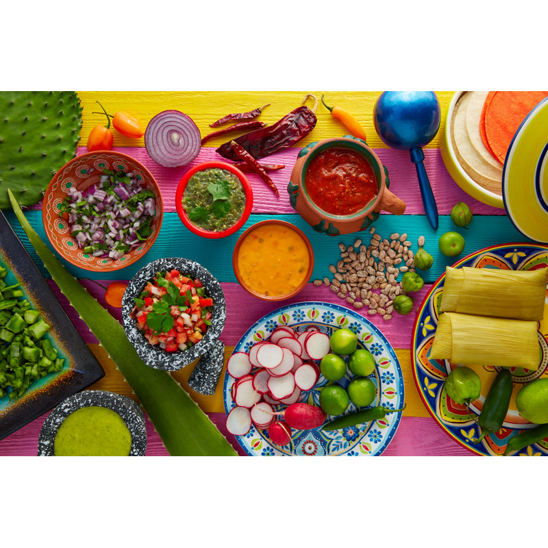 Mexican Food - Wrapped Canvas Print, 51cm H x 76cm W x 3.8 cm D