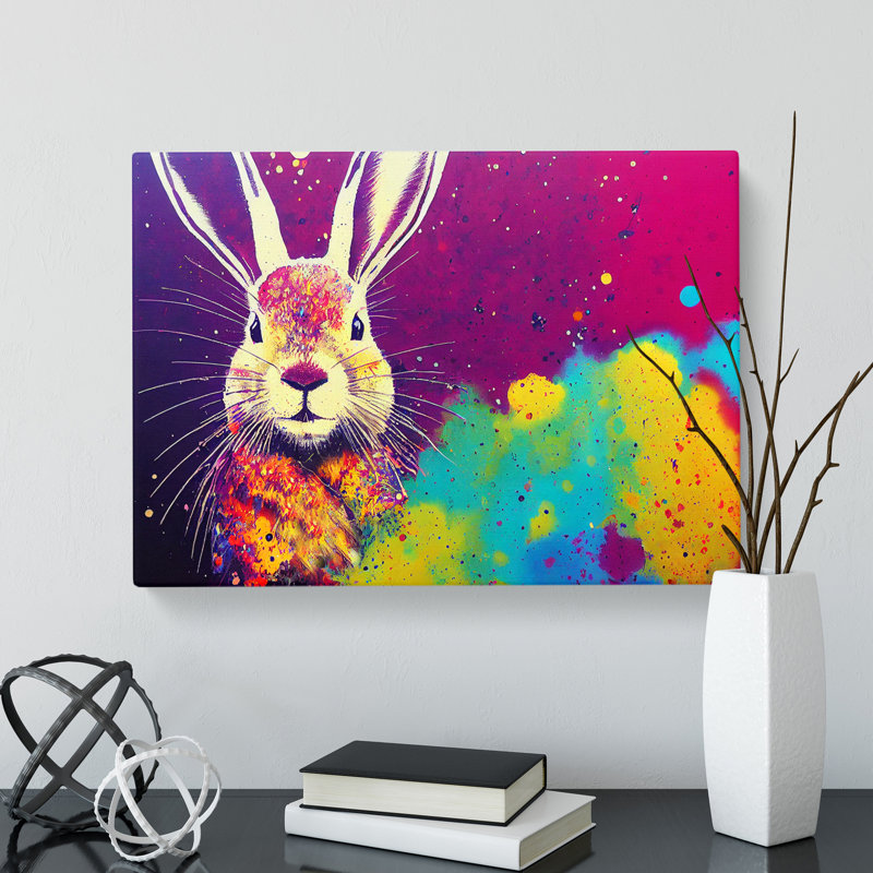 Hare Splash Vol.7 Abstract - Wrapped Canvas, 50cm H x 76cm W x 3cm D