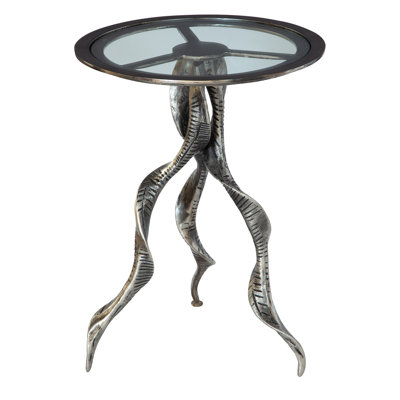 Glass Top End Table