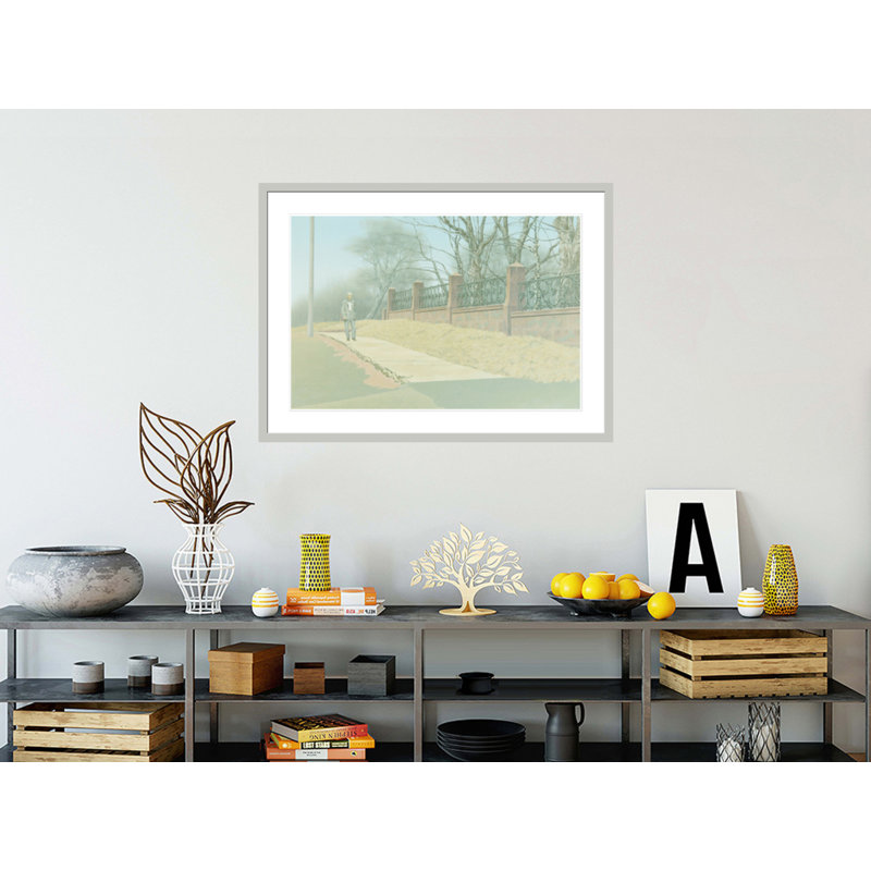 «Mr. Wood in April» par Alex Colville - Impression Giclée sur cadre, H 30,26 po x l 41,5 po
