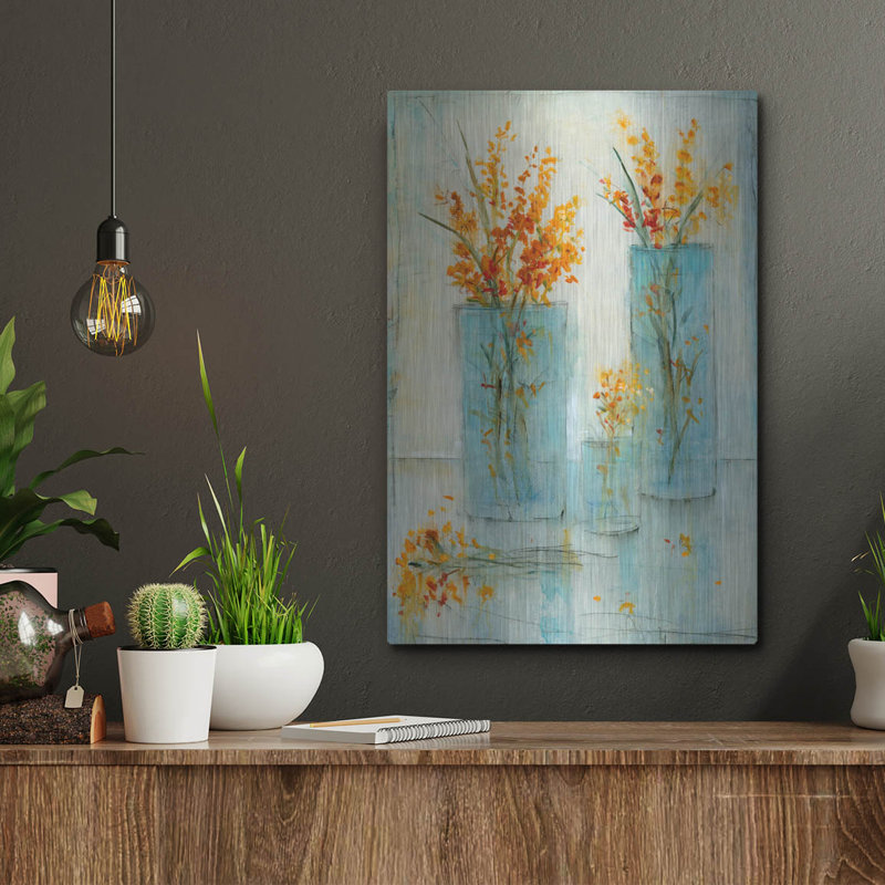 Art mural luxueux «Still Life Study II» par Tim O'Toole, art mural en métal, H 16 po x l 12 po