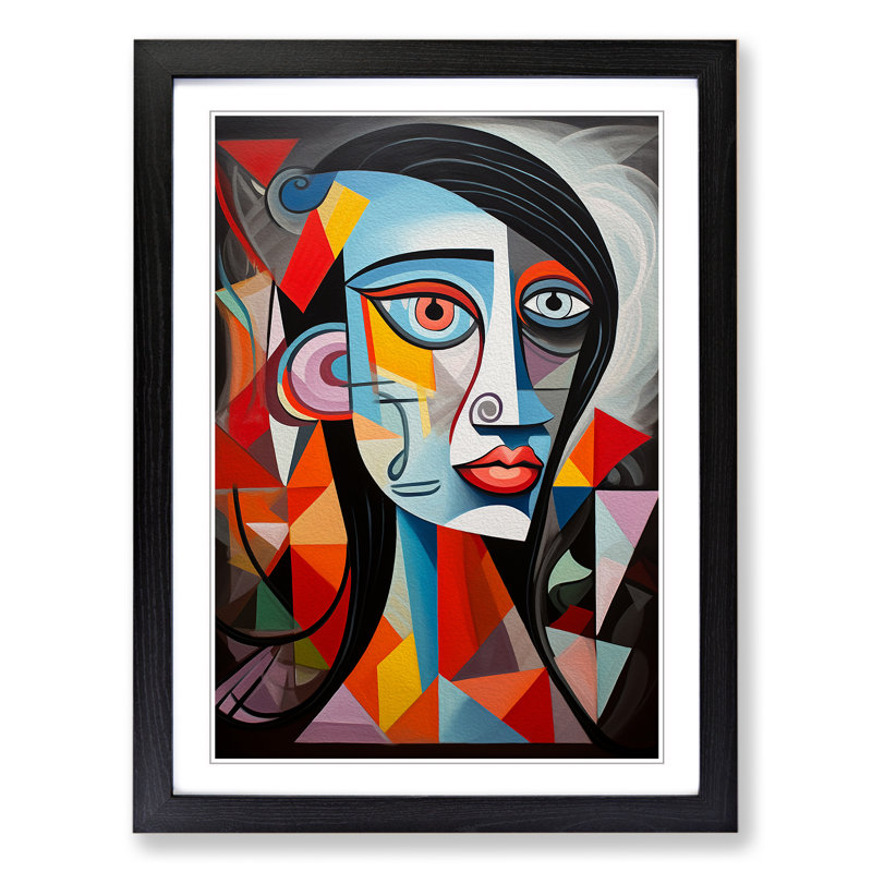 Pablo Picasso Contemporary - Framed Print, Black Framed, 64cm H x 46cm W x 2cm D