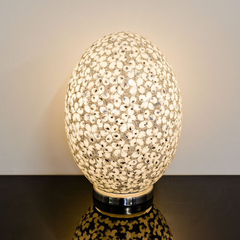 Hanstrom Metal Novelty Lamp, White/Brown