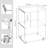 Bedroom Bedside Clear Nightstand Table 