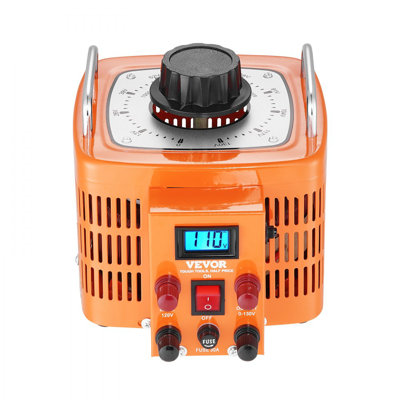 3000VA Auto Variable Voltage Transformer, 23 Amp, 110V Input 0-130V Output AC Voltage Regulator, with LCD Display 4 Extra Fuses Thermal Control Switch for Home Industrial Office