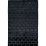 Geometric Area Rug in Deep Navy