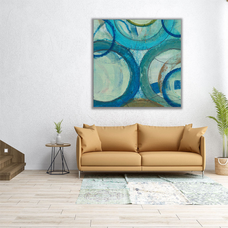 Circle Play II - Canvas Print Wall Art, 12" H x 12" W