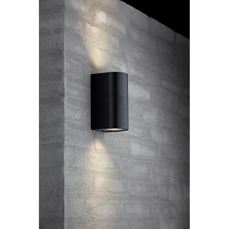 8497 Black 2 - Bulb 15cm H Integrated LED Outdoor Flush Mount