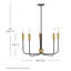 Lustre 5 lumières à niveaux multiples Austen-1057258240