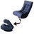 Foldable Chair For Bedroom, Navy - 38.12 Lb Heavy-Duty Multifunctional Dormitory With Spring Seat Bag,