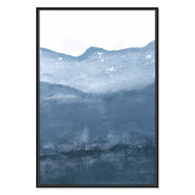 Into the Blue Horizon 1 by Filippo Ioco - Floater Frame Print on Canvas