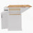 54Inch Large Kitchen Island With Rubber Wood Drop Leaf, Embossed Texture Rolling Kitchen Cart On 4 Wheels With 4 Doors And 3 Drawers, Kitchen Island With Storage For Kitchen, Dining Room,White-1342459263