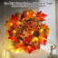 Faux Lighted Mixed Assortment Plastic 24cm Wreath