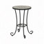 Table d'appoint de patio avec tablette