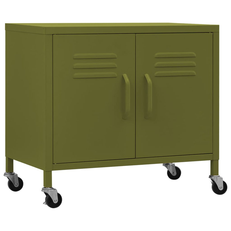 Gazali Storage Cabinet 60x35x56 cm Steel, Olive Green