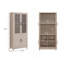 Jodie 31" Bookcase Cabinet In Whitewashed Oak (6-Shelf)