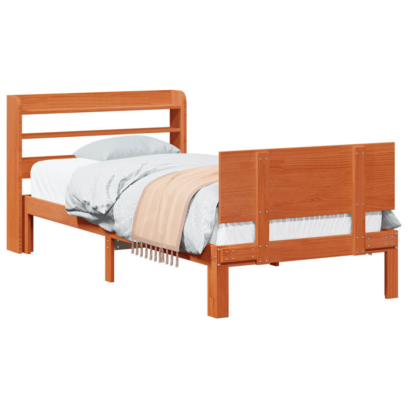 Solid Wood Bed, Small Single (2'6)