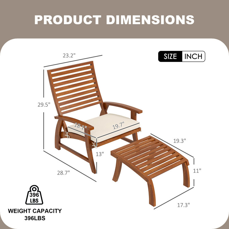Chaises de patio avec coussins 4 pièces Quitin Outsunny