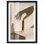 Décoration murale rouge à lèvres rouge Glam Shadowbox par Notoriart, cadre noir, 17 x 25