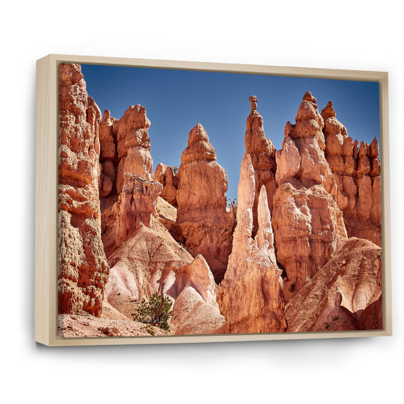 Bryce Canyon National Utak I sur impression sur toile, Cadre naturel flottant, H 24 po x l 32 po x P 1 po