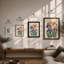 Iris Garden Botanical - Framed Print-1641048858-1641048860