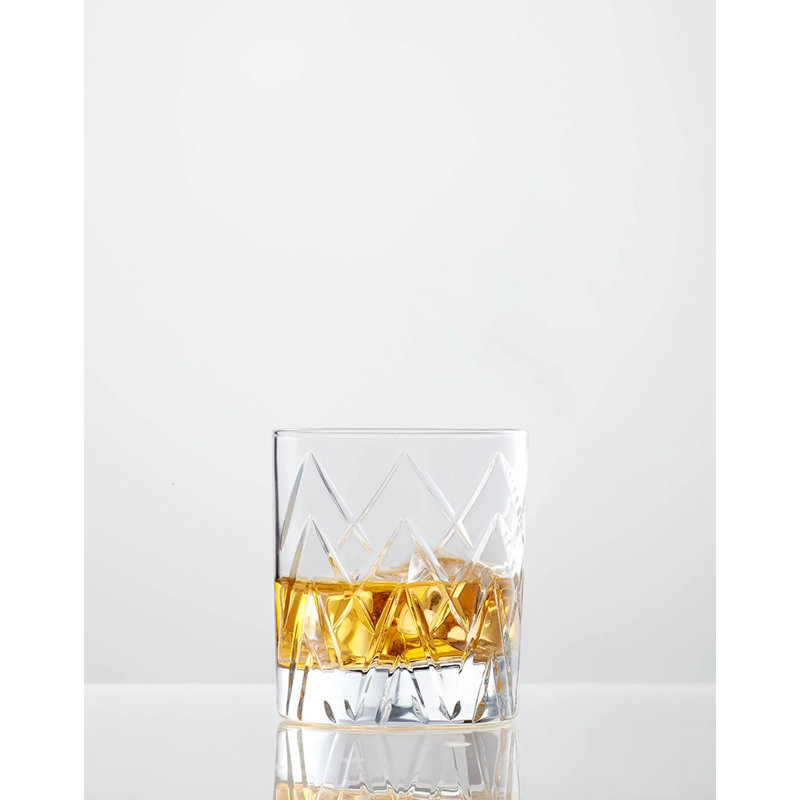 Elegant Jazzy Dof, ensemble de 4 verres en verre à whisky en verre pour lave-vaisselle