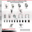 Ensemble de roulettes extensibles en polyuréthane pivotant-92142699-92142703