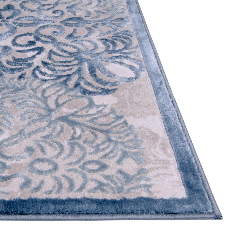 Glencoe Floral Indoor Rug, Octagon 4'