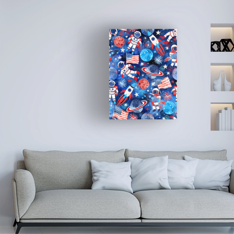 Art sur toile Jess Stempel Space 2, H 19 po x l 14 po
