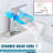 Brushed Nickel Bathroom Sink Faucet LED Waterfall Vanity Mixer Faucet with Cover