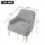 Fauteuil d'appoint en chenille gris gris