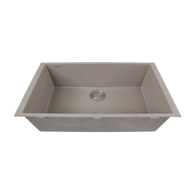 Plymouth 30'' L Undermount Single Bowl Granite Kitchen Sink