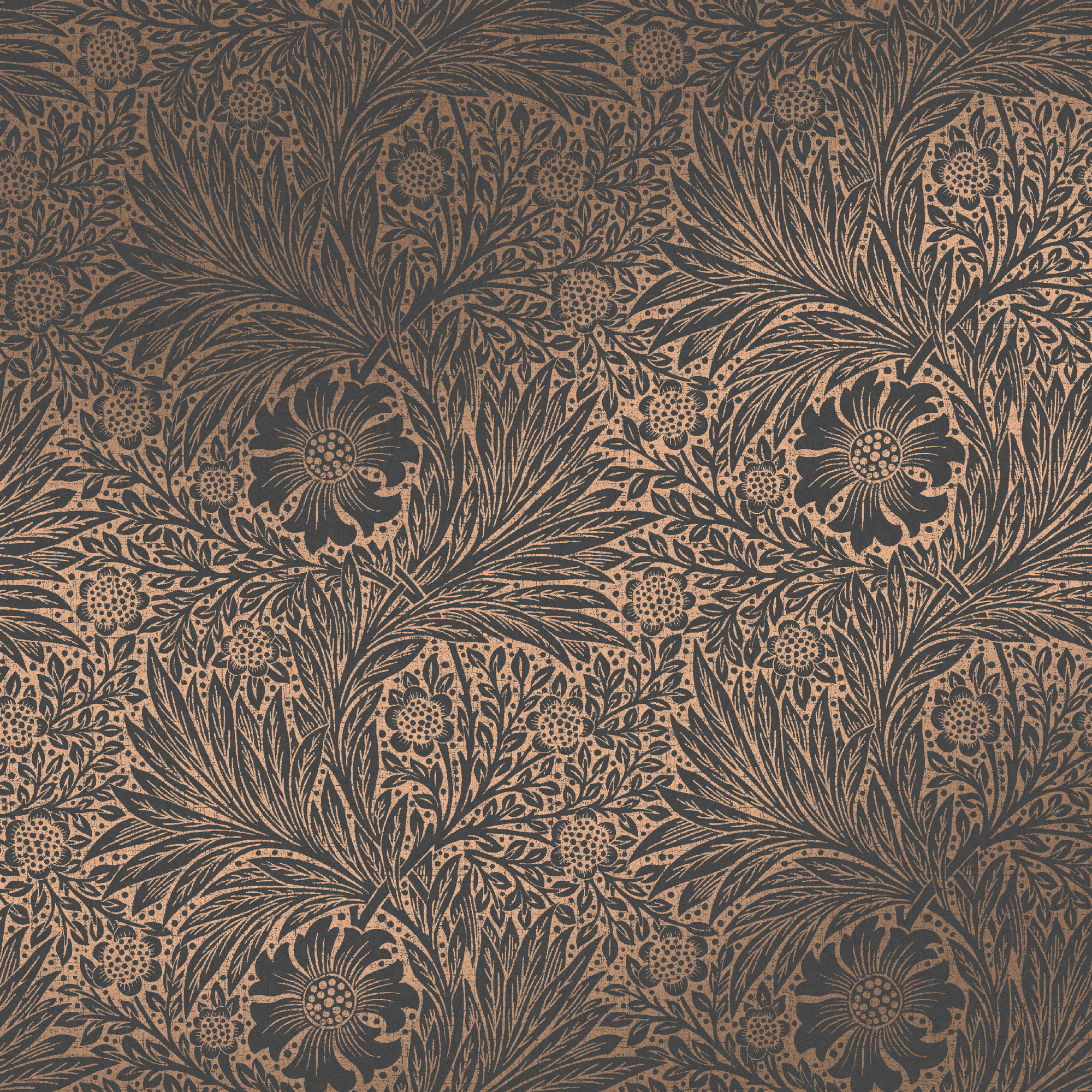 Floral Wallpaper, Charcoal
