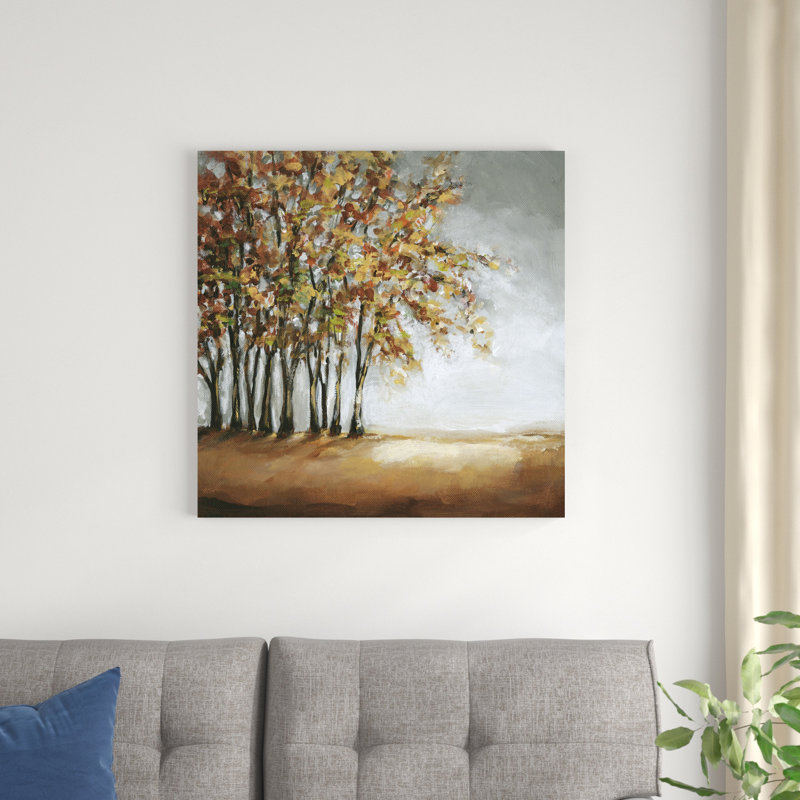 " Tree In Fall " by Christina Long, 30" H x 30" W x 1" D