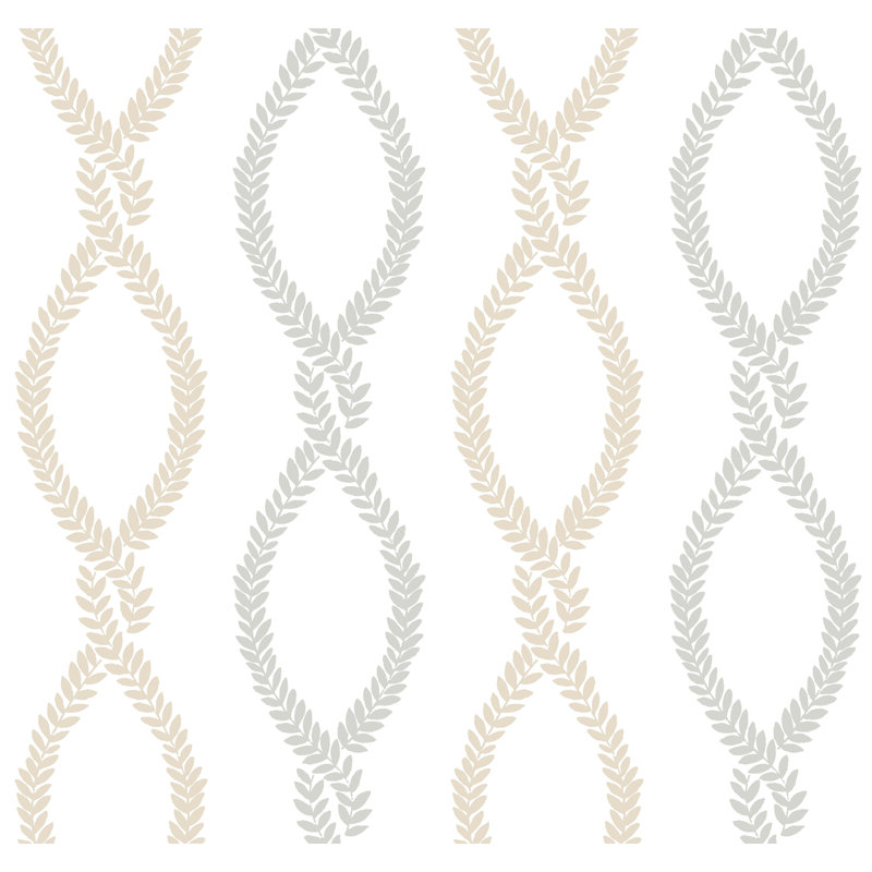 Papier peint Laureat Neutral Vine Trellis, Beige